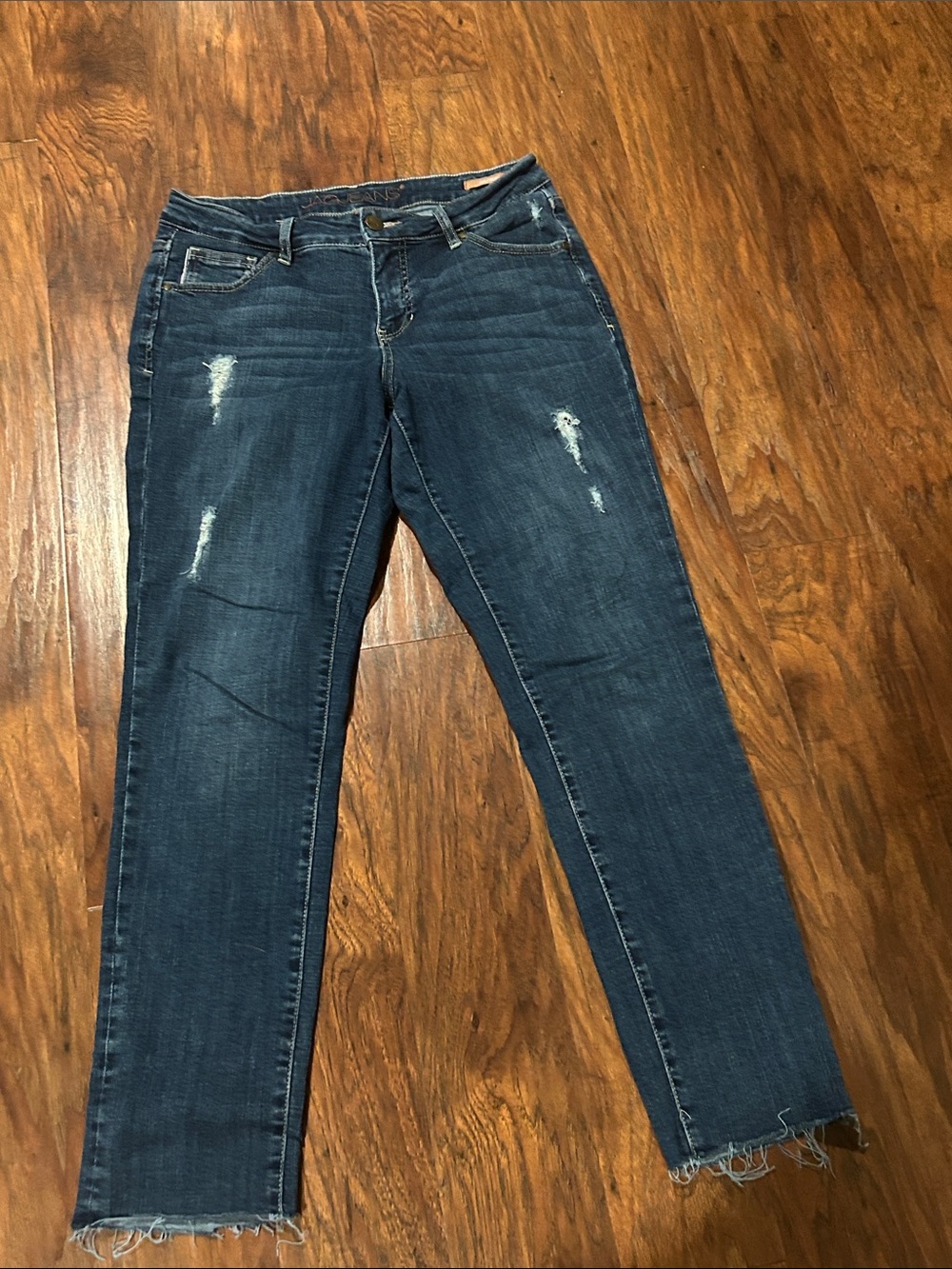 Jag Dark Blue Distressed Women's Jeans Sz  10